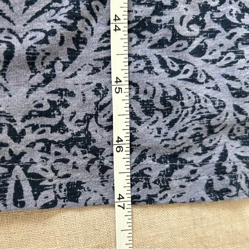 Peruvian Connection Cotton Jersey Floral Paisley Patterned Maxi Dress - Picture 5 of 6